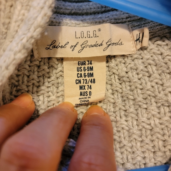 Posh baby knit cotton and wool blend cardigan HM - Picture 3 of 6